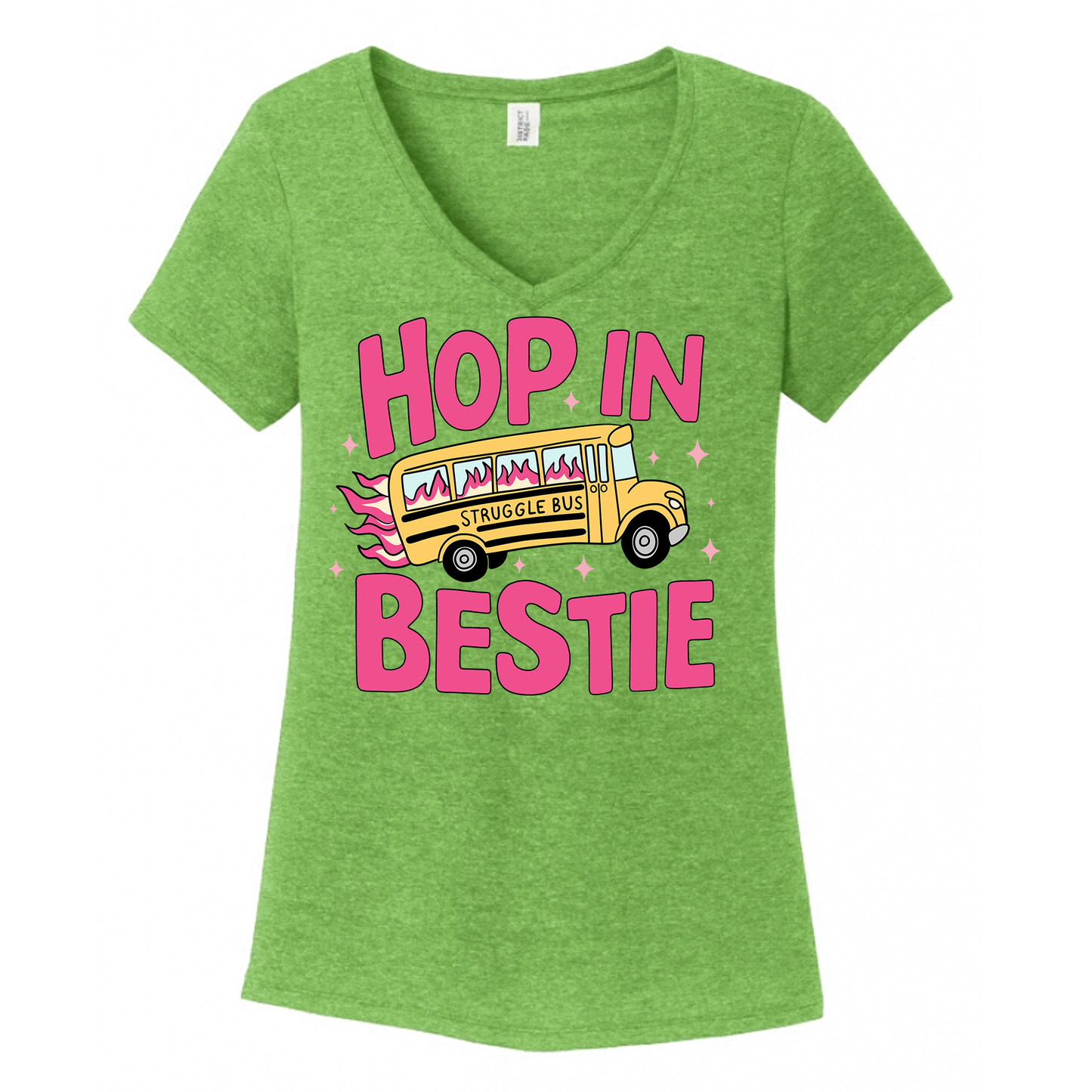 Hop In Bestie Women's V-Neck (Ladies Fit)