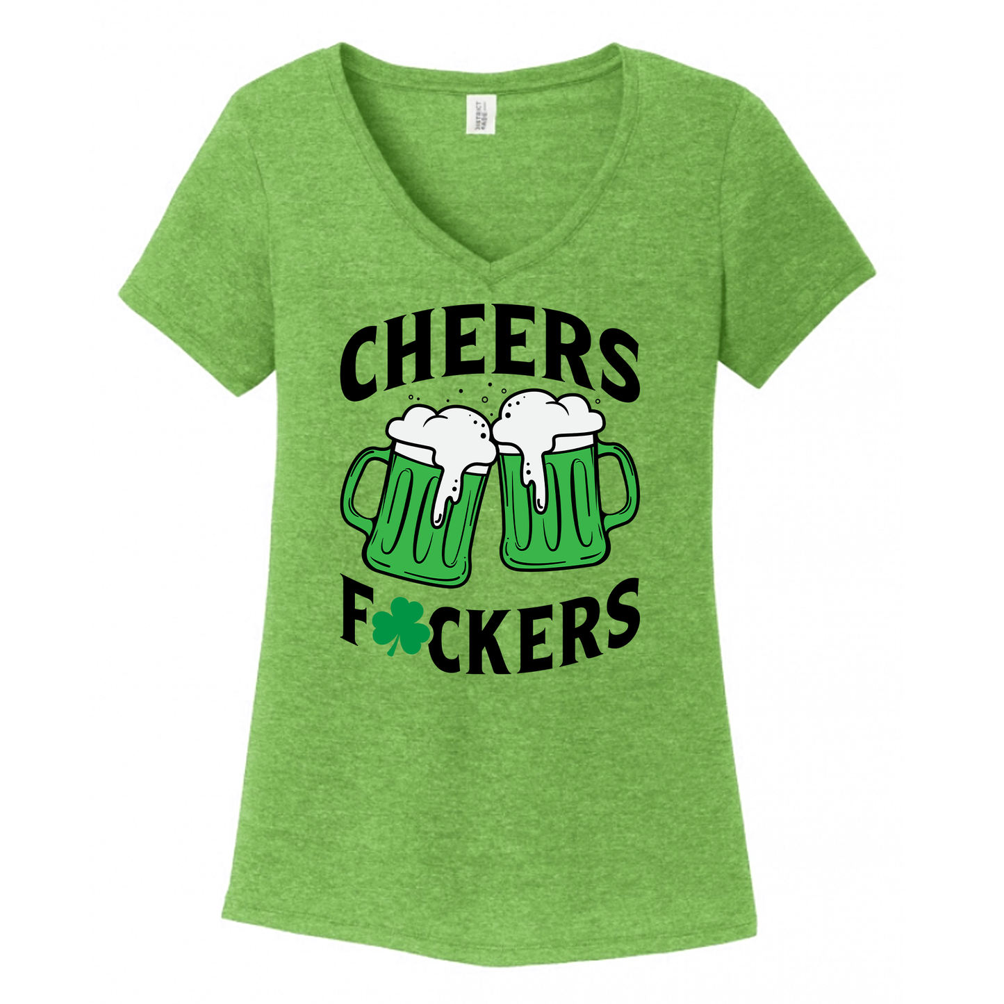 Cheers Fuckers Women's V-Neck (Ladies Fit)