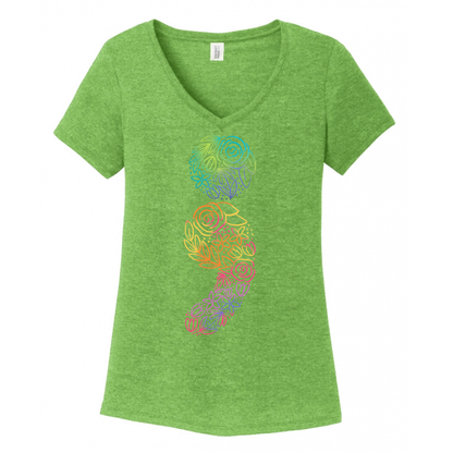 Semicolon Women's V-Neck (Ladies Fit)