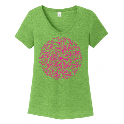 Curse Word Mandala Women's V-Neck (Ladies Fit)