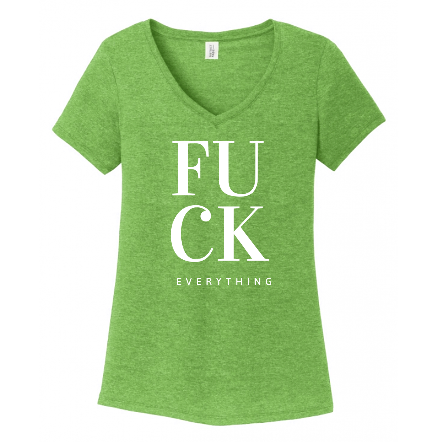 Fuck Everything Women's V-Neck (Ladies Fit)