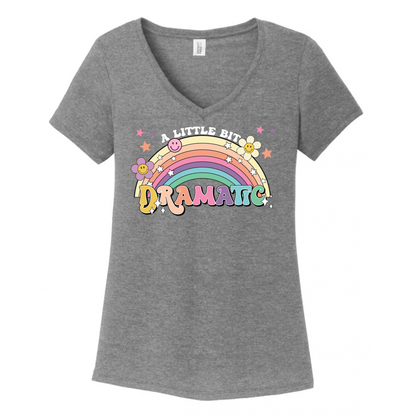 A Little Dramatic Women's V-Neck (Ladies Fit)