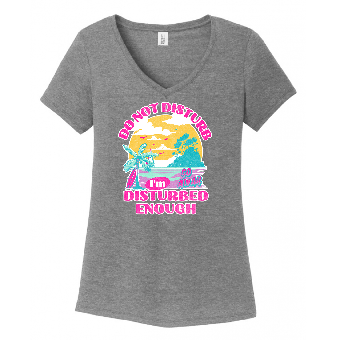 Do Not Disturb Women's V-Neck (Ladies Fit)