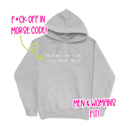 Fuck Off Morse Code (Skulls) Hoodie (Unisex)