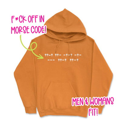 Fuck Off Morse Code (Skulls) Hoodie (Unisex)