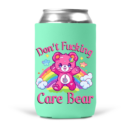 Don't Fucking Care Bear Koozie