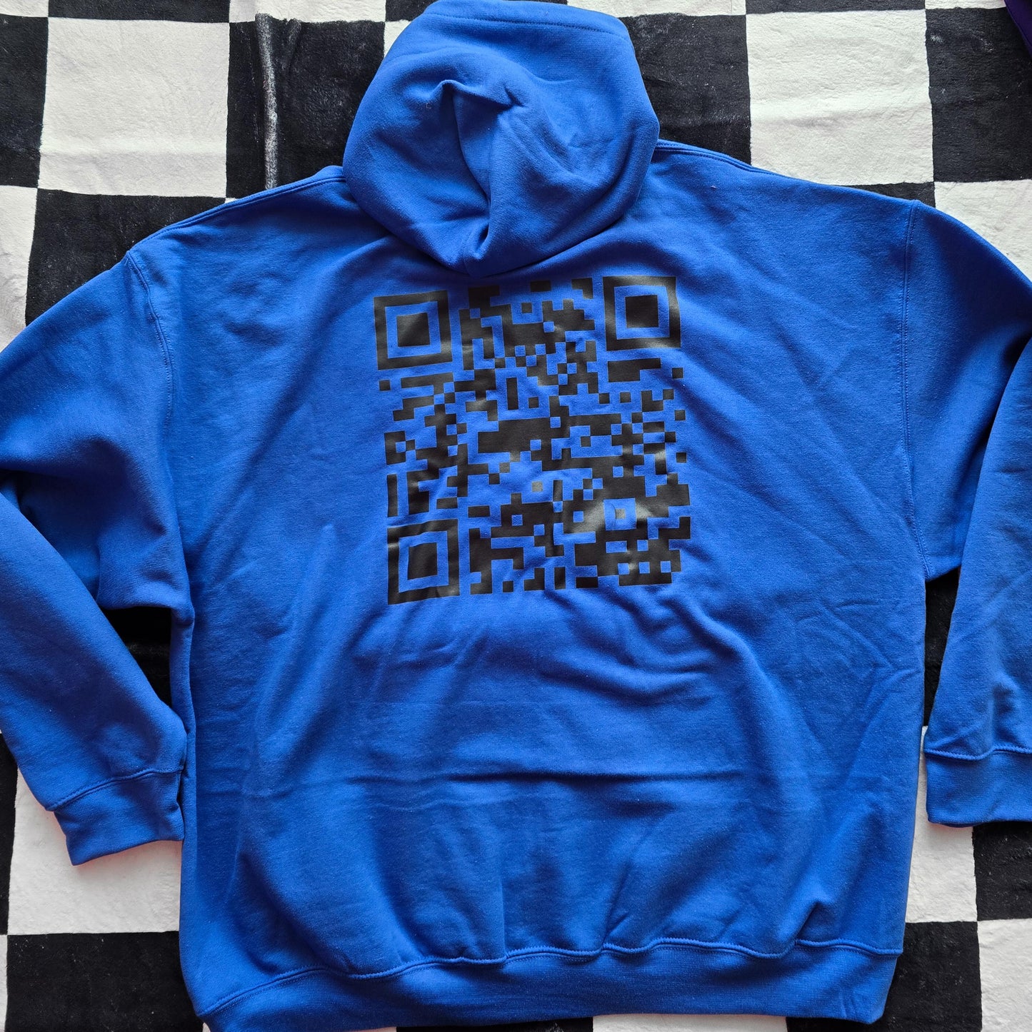 MISFIT - QR Code Hoodie - Royal Blue/Black - 2XL