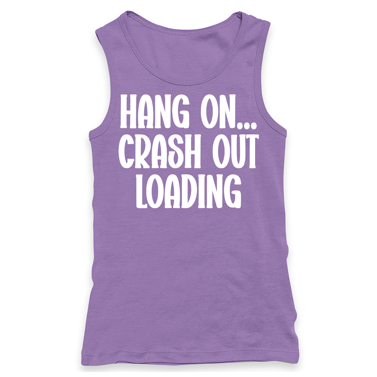 Crash Out Loading Racerback Tank Top