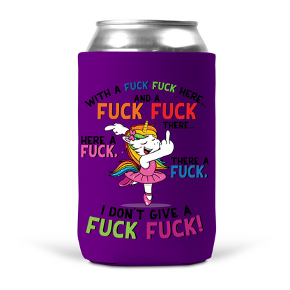 Fuck Fuck Unicorn Koozie