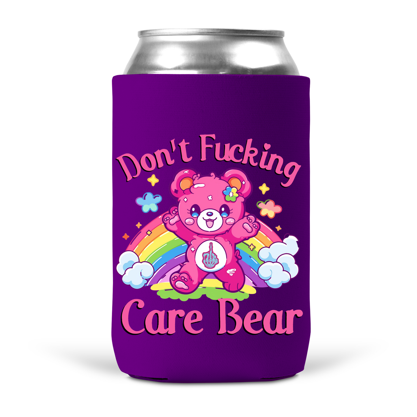 Don't Fucking Care Bear Koozie