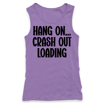 Crash Out Loading Racerback Tank Top