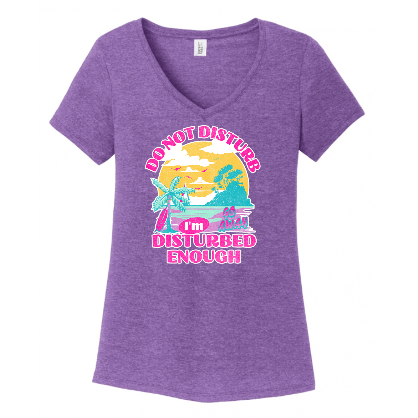 Do Not Disturb Women's V-Neck (Ladies Fit)