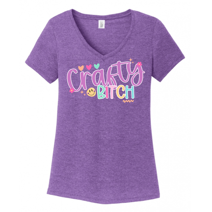 Crafty Bitch Women's V-Neck (Ladies Fit)