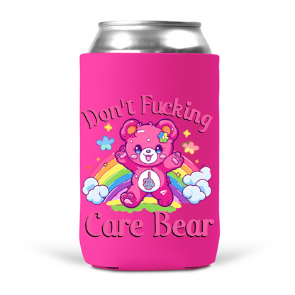 Don't Fucking Care Bear Koozie