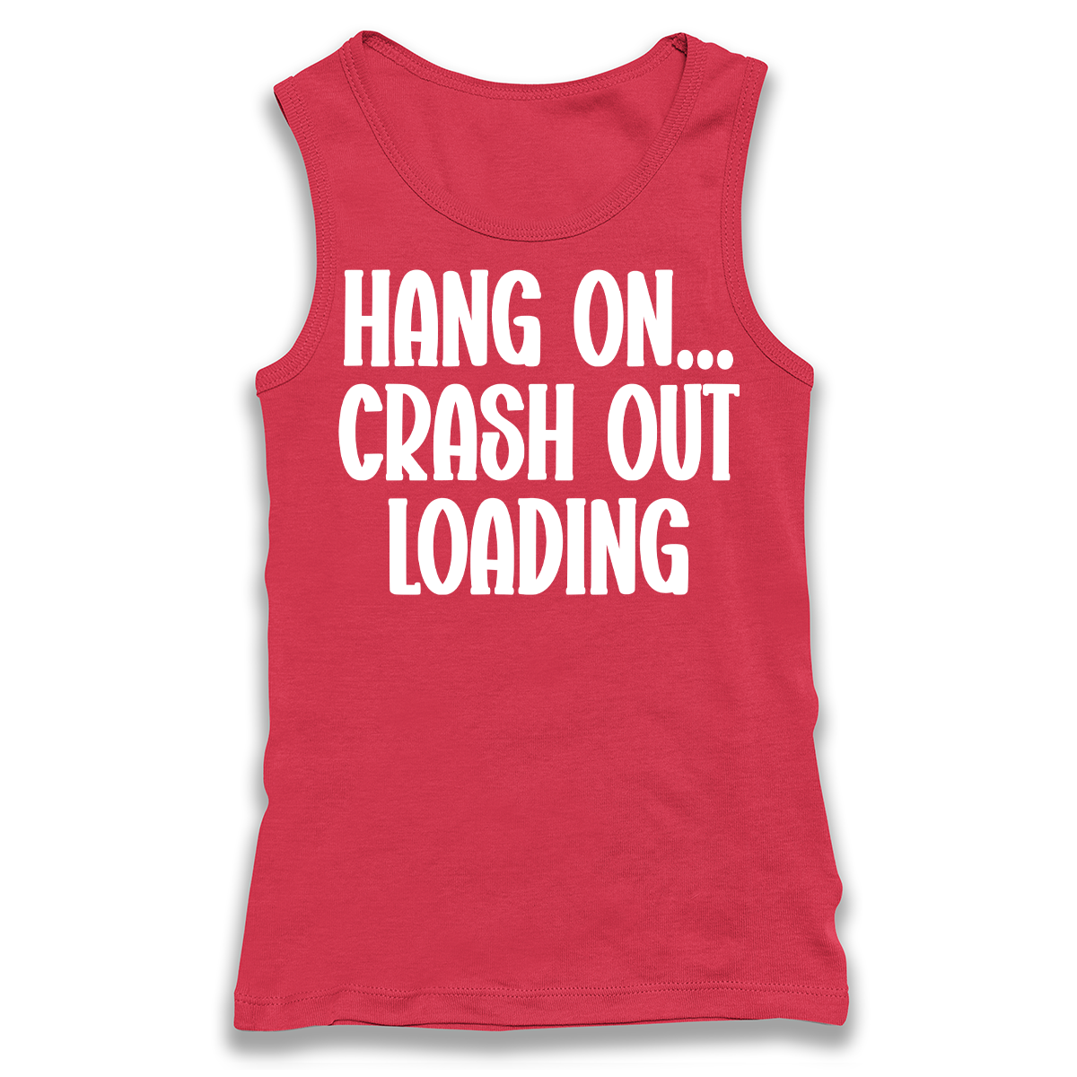 Crash Out Loading Racerback Tank Top