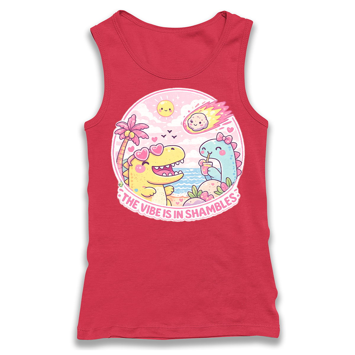 The Vibe Is In Shambles Racerback Tank Top