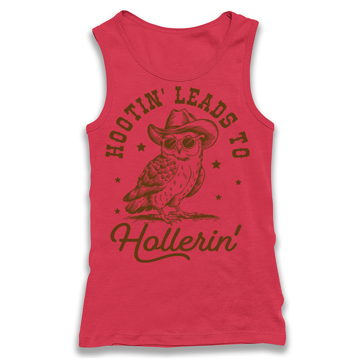 Hootin' Leads To Hollerin' Racerback Tank Top