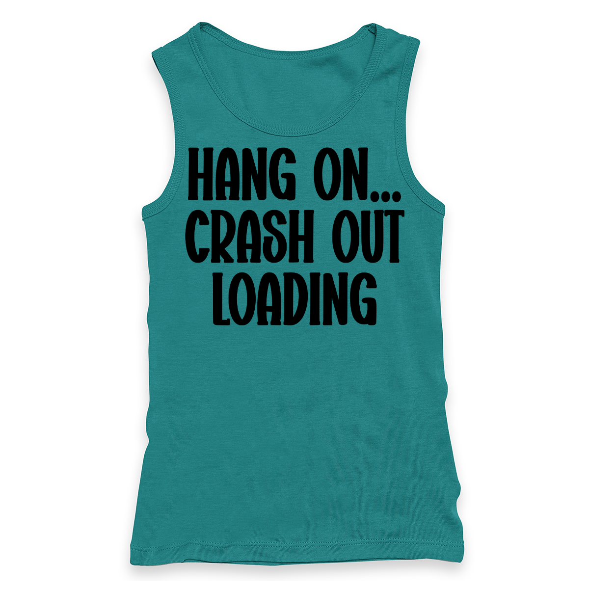 Crash Out Loading Racerback Tank Top