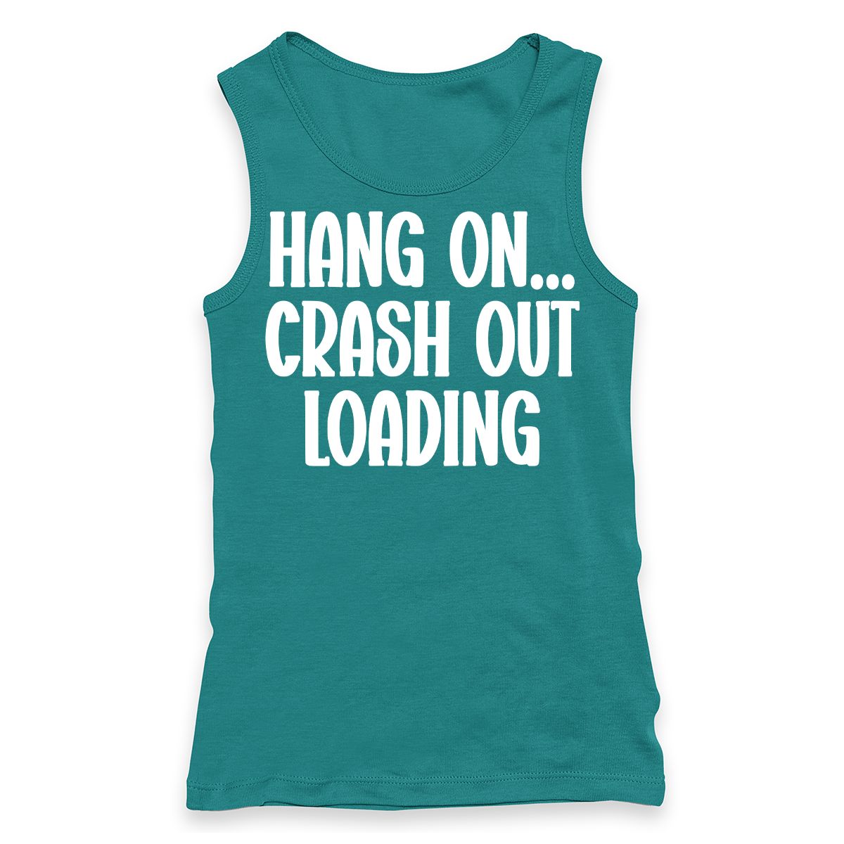 Crash Out Loading Racerback Tank Top