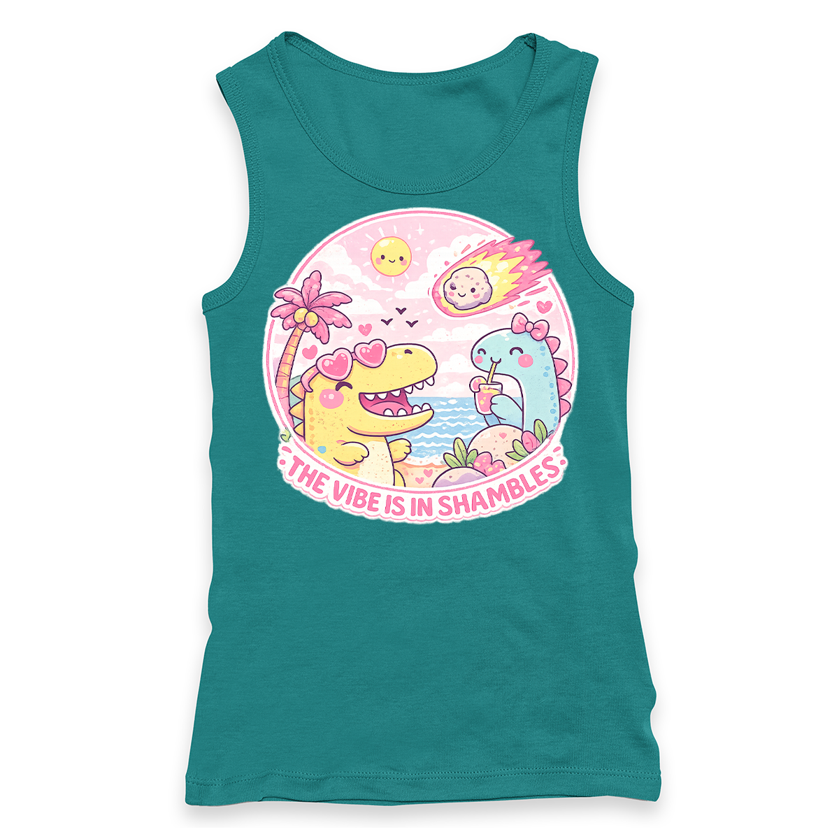 The Vibe Is In Shambles Racerback Tank Top