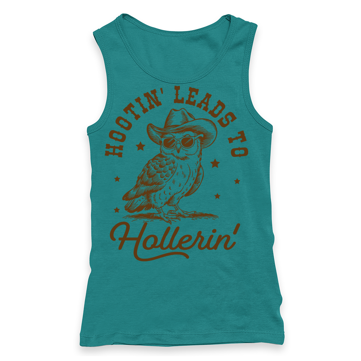 Hootin' Leads To Hollerin' Racerback Tank Top