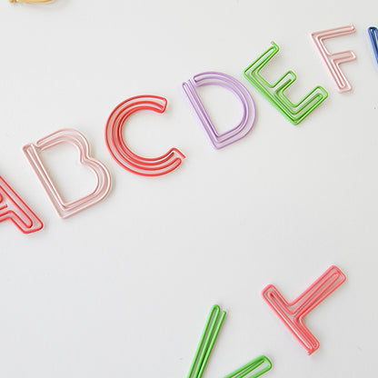 Alphabet Paper Clips