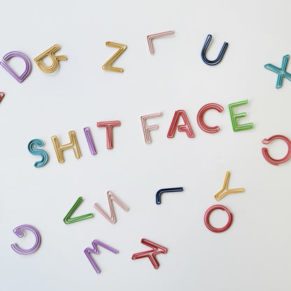 Alphabet Paper Clips