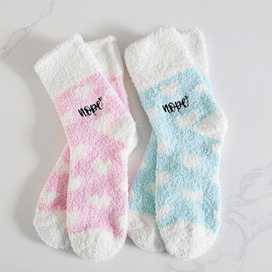 Fuzzy "Nope" Socks