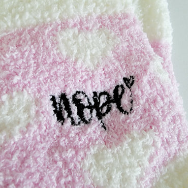 Fuzzy "Nope" Socks