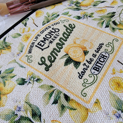 When Life Gives You Lemons Cosmetic Bag