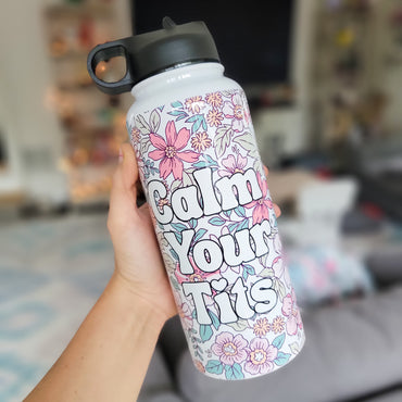 Calm Your Tits 32 Oz Waterbottle