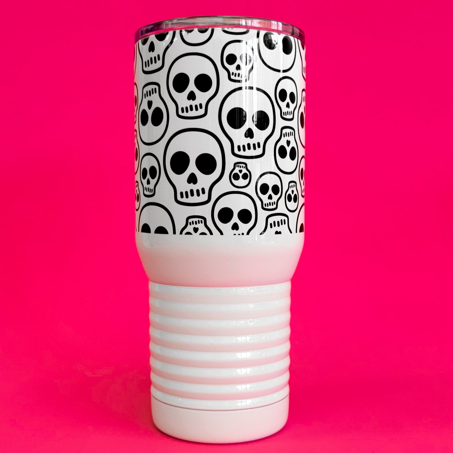 Plain Skull 20 Oz Travel Tumbler