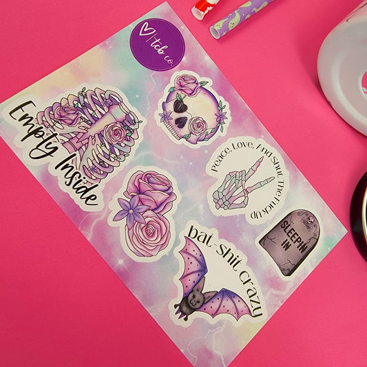 September Bitch Products -Sticker Sheet