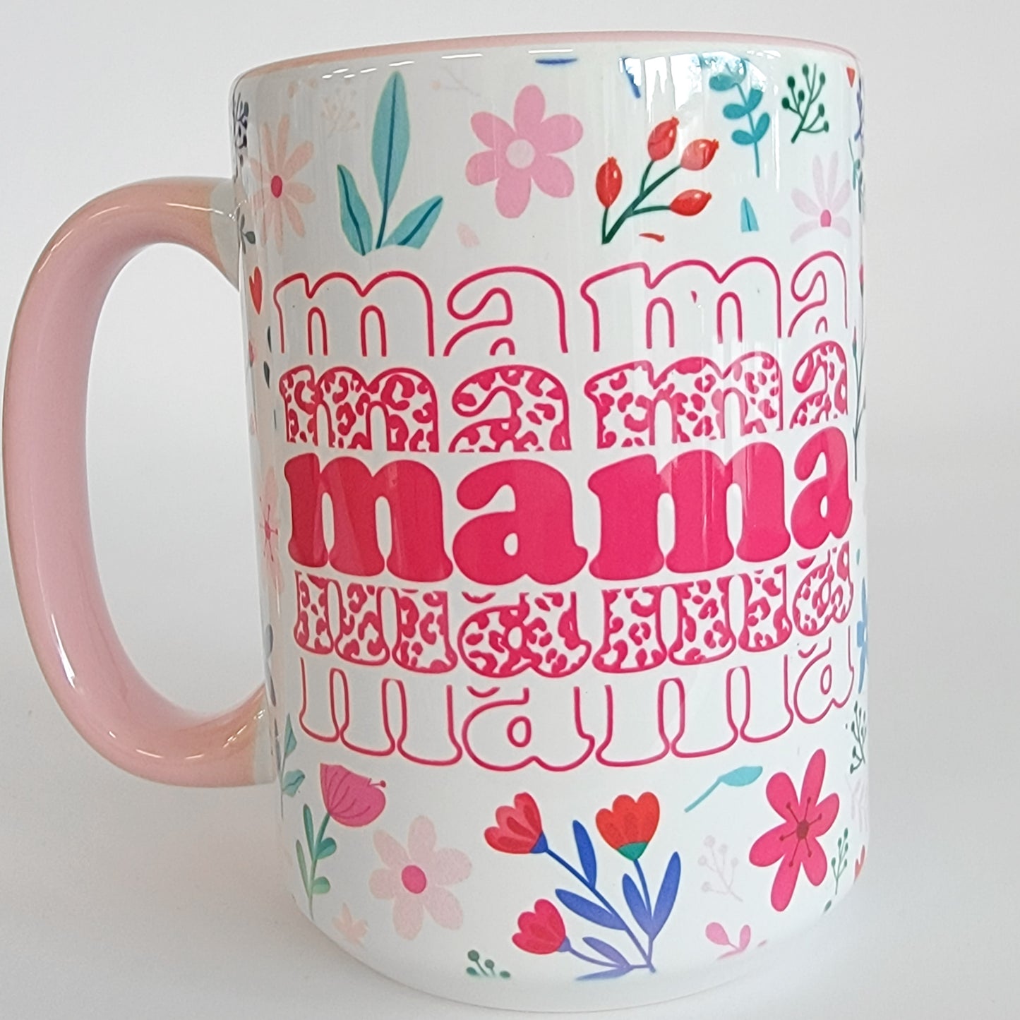 Mama Floral 15 Oz Mug