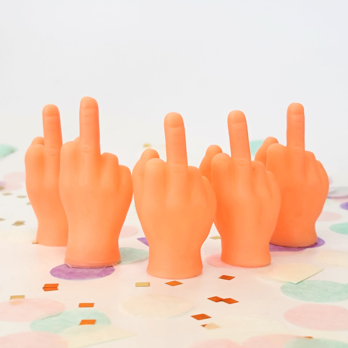 Rubber Middle Finger Puppet Set