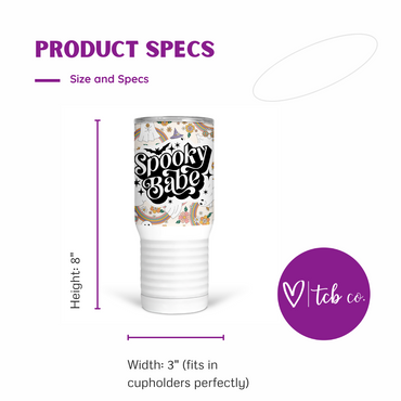 Spooky Babe 20 Oz Travel Tumbler