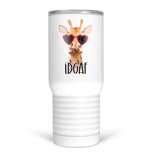 IDGAF 20 Oz Travel Tumbler