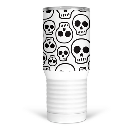 Plain Skull 20 Oz Travel Tumbler