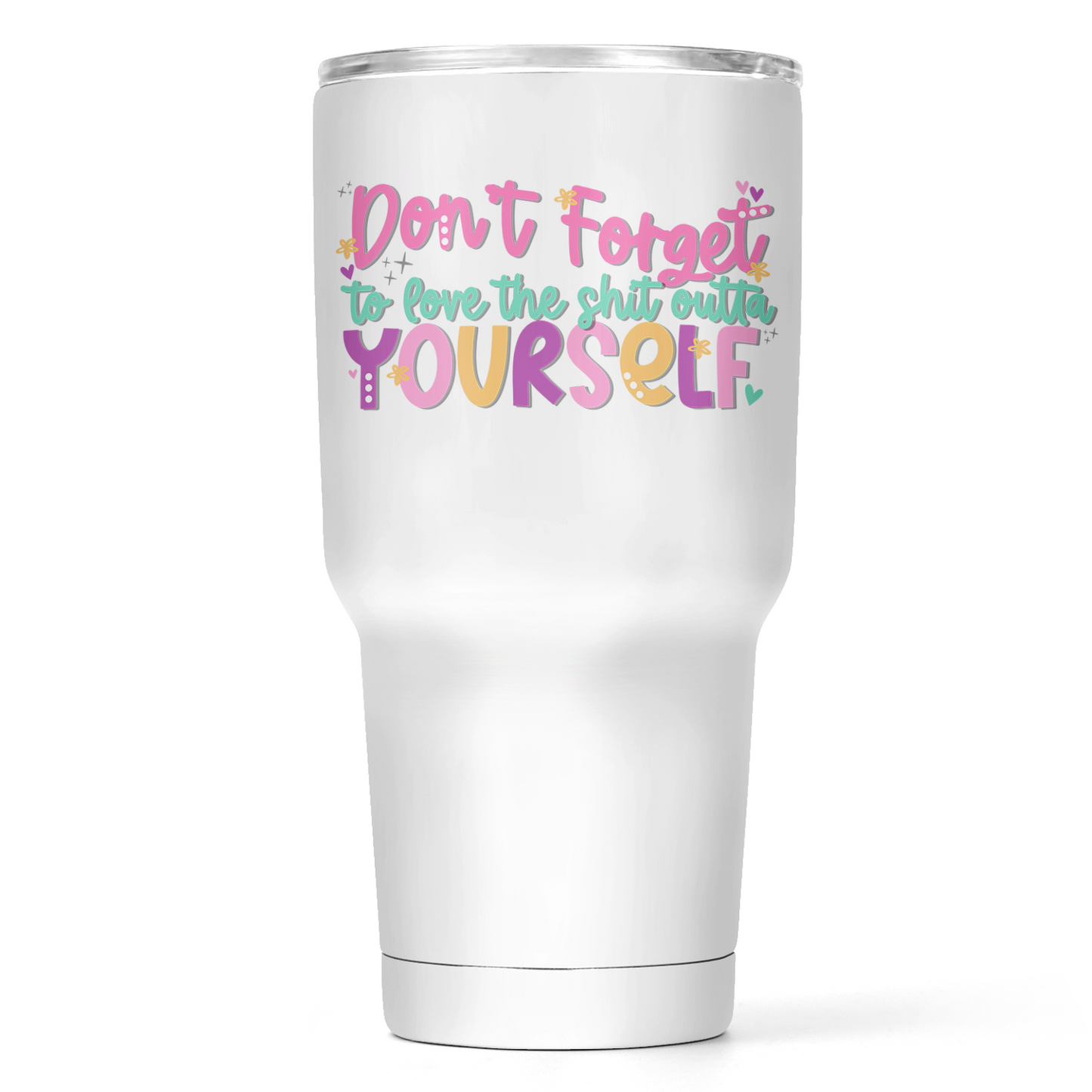 Love Yourself 30 Oz Wide Tumbler