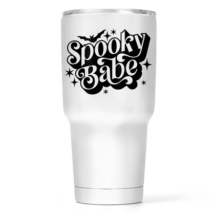 Spooky Babe  30 Oz Wide Tumbler