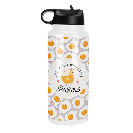 Just A Girl Who Loves Peckers 32 Oz Waterbottle