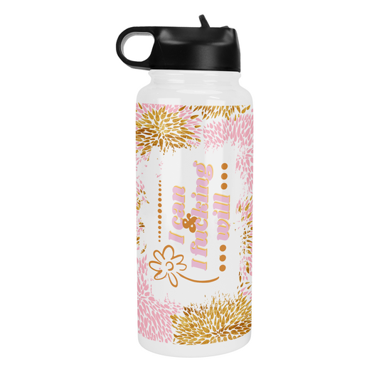 I Can and I Will 32 Oz Waterbottle