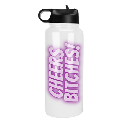 Cheers Bitches 32 Oz Waterbottle