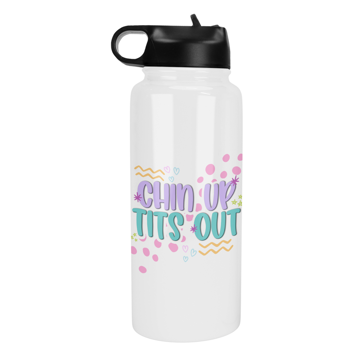 Chin Up Tits Out 32 Oz Waterbottle