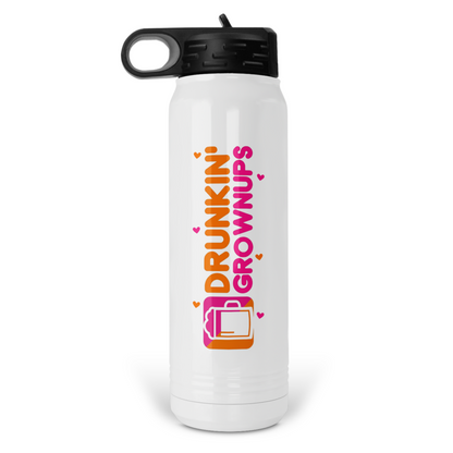 Drunkin' Grownups  32 Oz Waterbottle