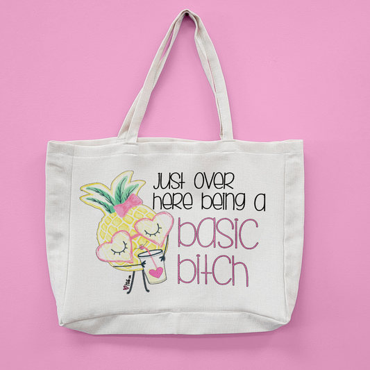 Basic Bitch Oversized Tote Bag