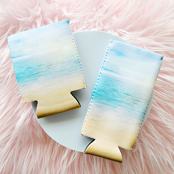 Beach Scene Soft Can Cooler
