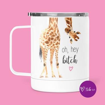 Oh Hey Bitch Mug With Lid