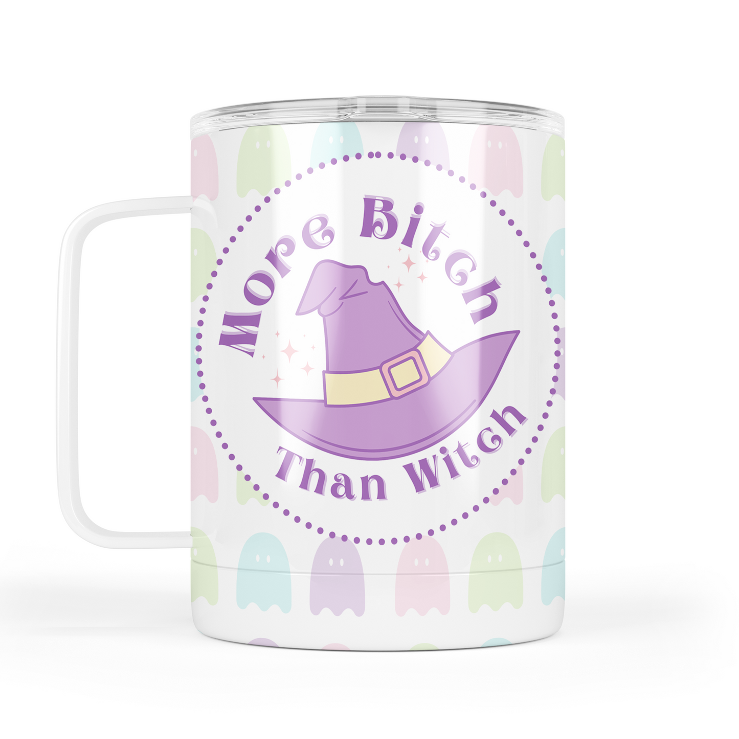 More Bitch Than Witch Mug With Lid