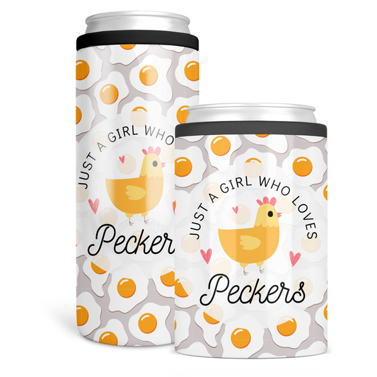 Just A Girl Who Loves Peckers Can Cooler